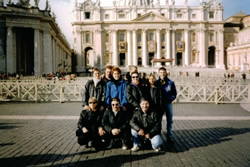 Foto di gruppo in Piazza San Pietro