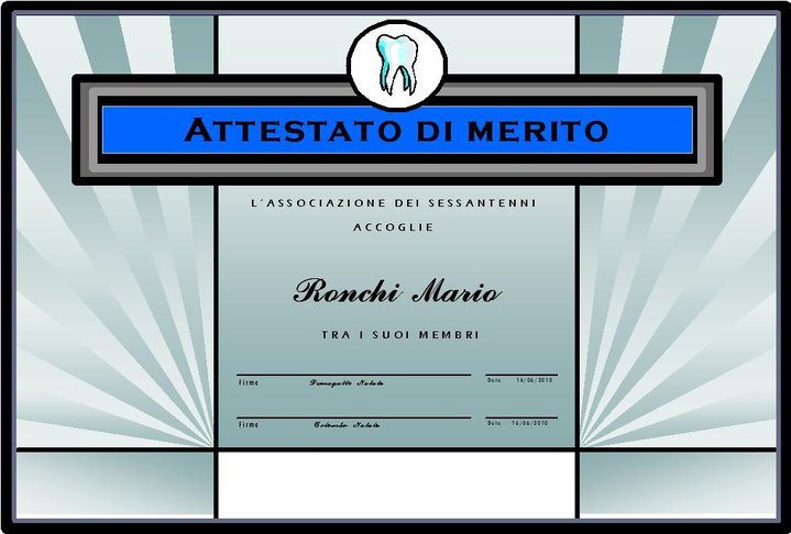 Attestato di merito